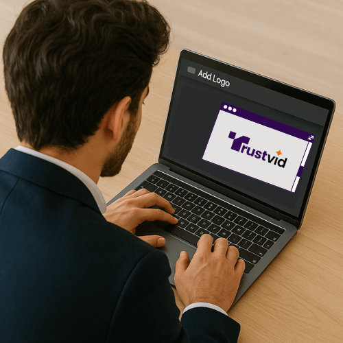 TrustVid live editor personalising a master video